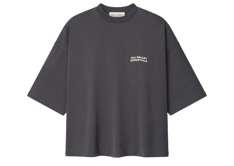 Fear Of God Essentials All Valley Iron Grey Merch Tee Boxy Fit