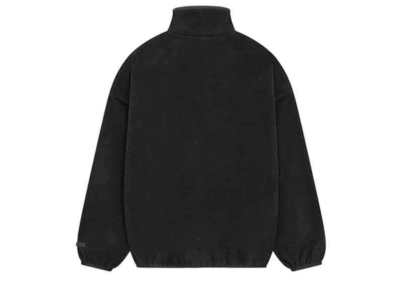 Fear of God Essentials Brushed Half Zip Pullover Black