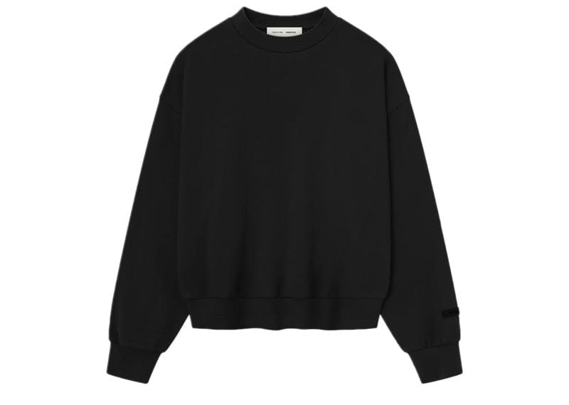 Fear of God Essentials Classic Crewneck Sweatshirt Jet Black