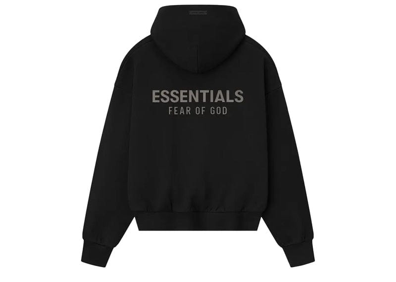 Fear of God Essentials Classic Fleece Hoodie Jet Black