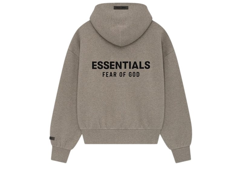 Fear of God Essentials Classic Hood Zip Up Sweatshirt Homestead Heather