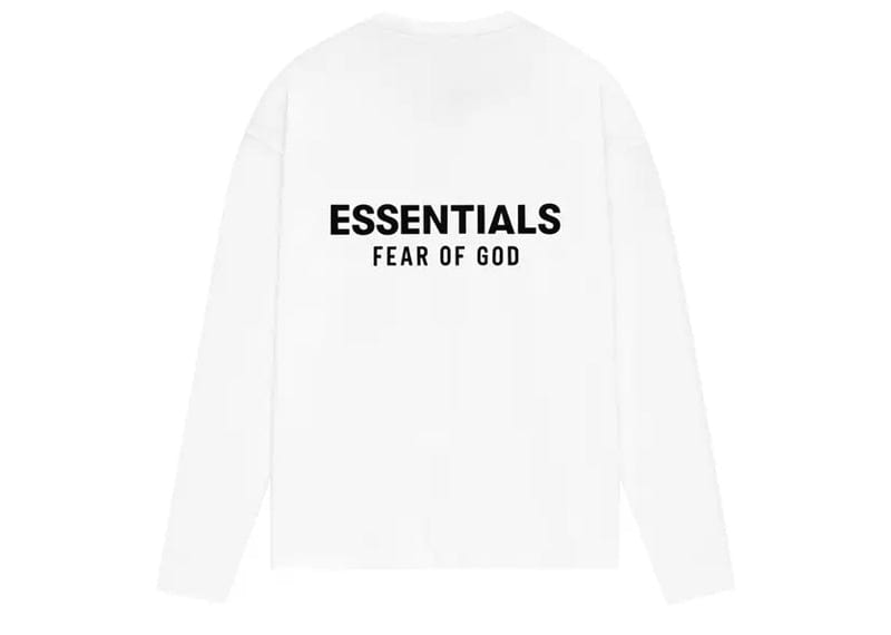 Fear of God Essentials Classic Long Sleeve Tee Bright White