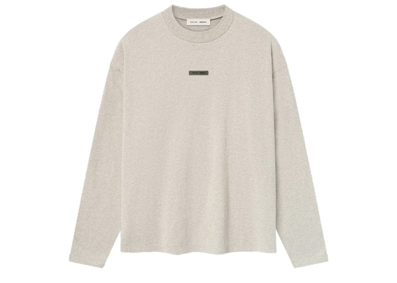 Fear of God Essentials Classic Long Sleeve Tee Heather Stone