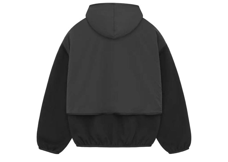 Fear of God Essentials Core Collection Nylon Fleece Hooded Sweatshirt Black/Black