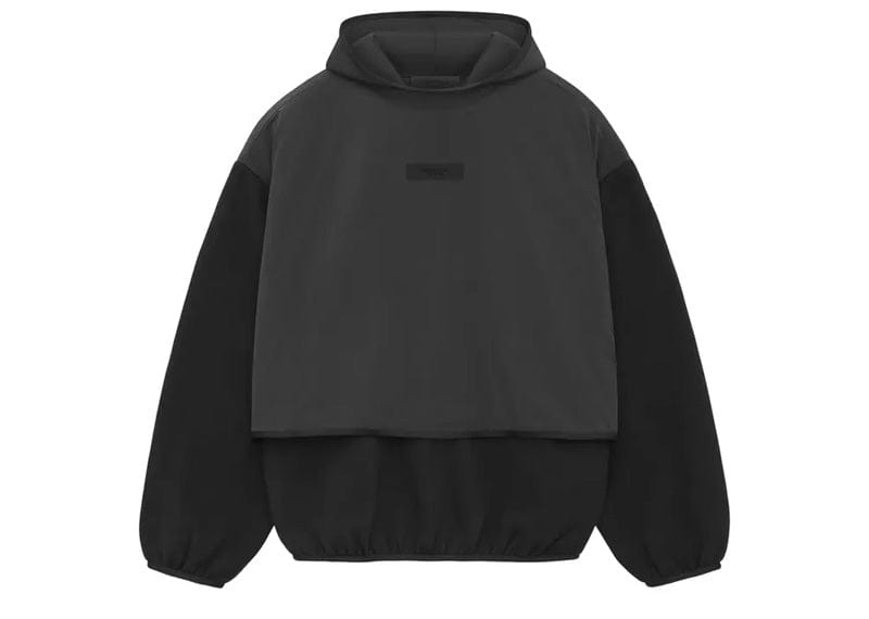 Fear of God Essentials Core Collection Nylon Fleece Hooded Sweatshirt Black/Black