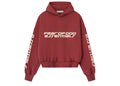 Fear of God Essentials Cropped Relaxed Hoodie Crimson