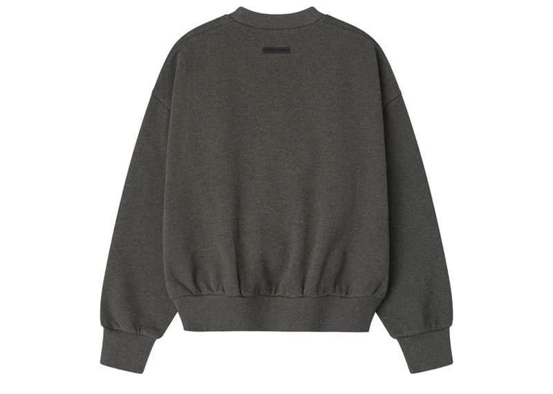Fear of God Essentials Embossed Classic Crewneck Sweatshirt Charcoal Heather