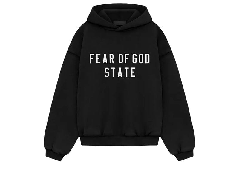 Fear of God Essentials Heavy Fleece Hoodie (FW24) Black