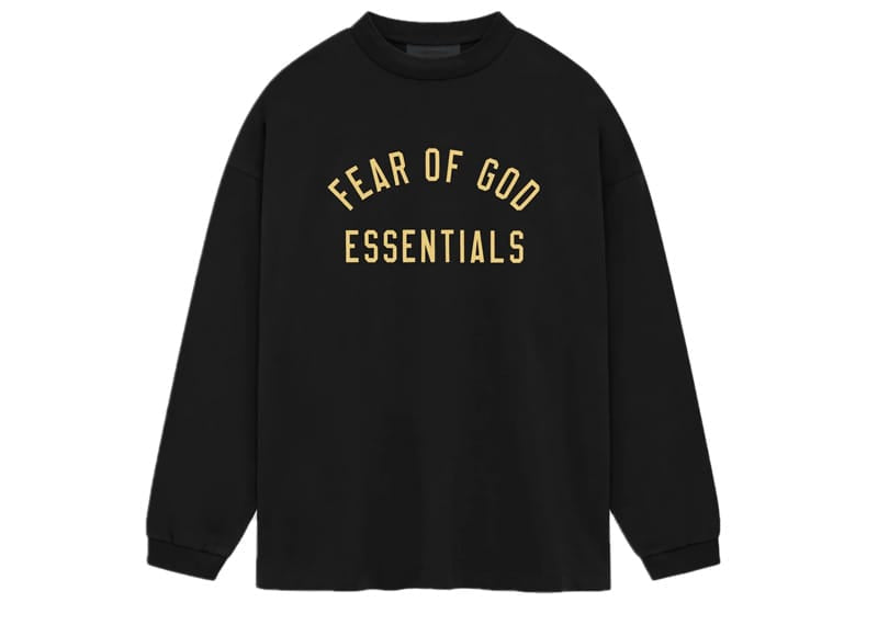 Fear of God Essentials Jersey Long Sleeve Tee Black