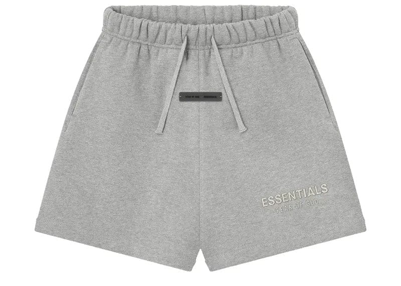 Fear of God Essentials Kids Classic Fleece Sweatshort Heather Stone (6/7 Years)