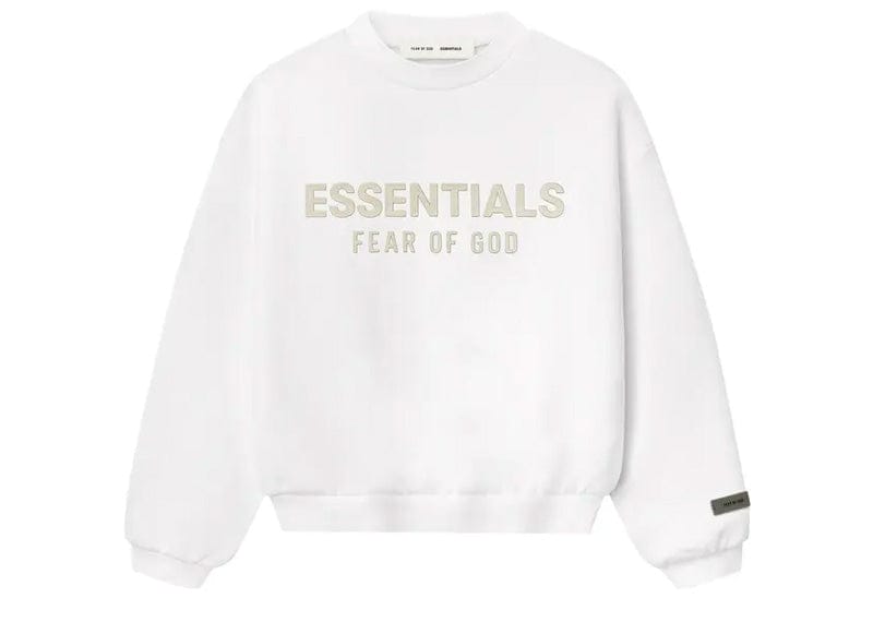 Fear of God Essentials Kids Fleece Crewneck Cloud White (6/7 Years)
