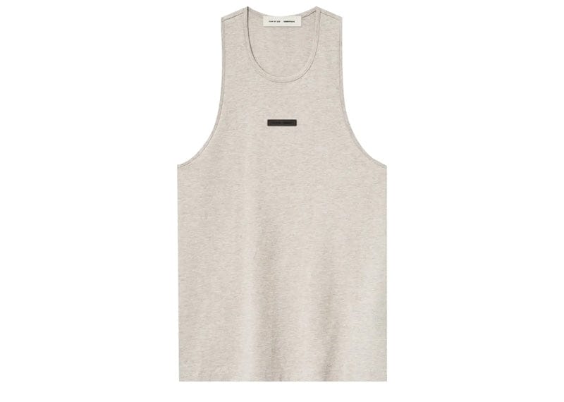 Fear of God Essentials Lightweight Tank Top Heather Stone