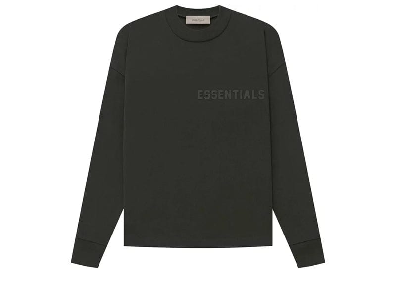 Fear of God Essentials Long Sleeve Tee Off Black