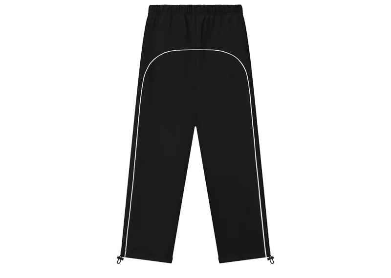 Fear of God Essentials Relaxed Fleece Piping Sweatpant Jet Black/Cloud White