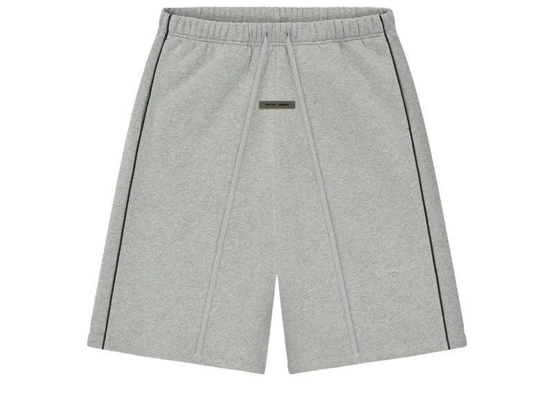 Fear of God Essentials Relaxed Fleece Piping Sweatshort Concrete Heather/Black