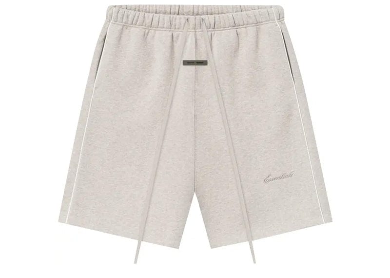 Fear of God Essentials Relaxed Fleece Piping Sweatshorts Heather Stone