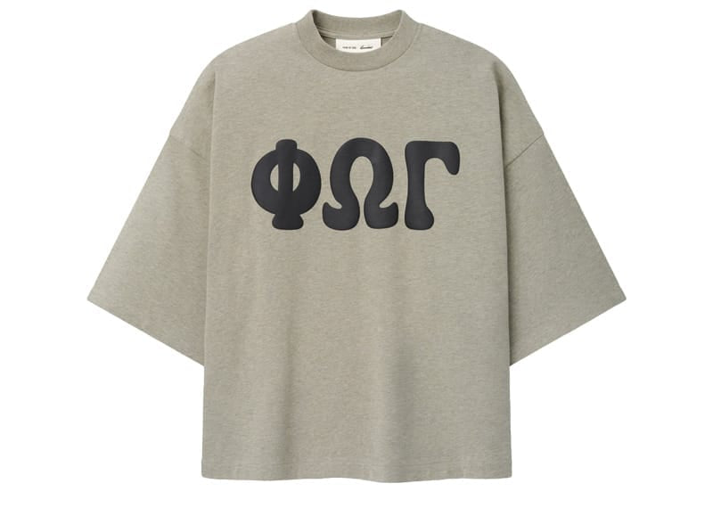 Fear of God Essentials Seal Heather Merch Boxy Tee