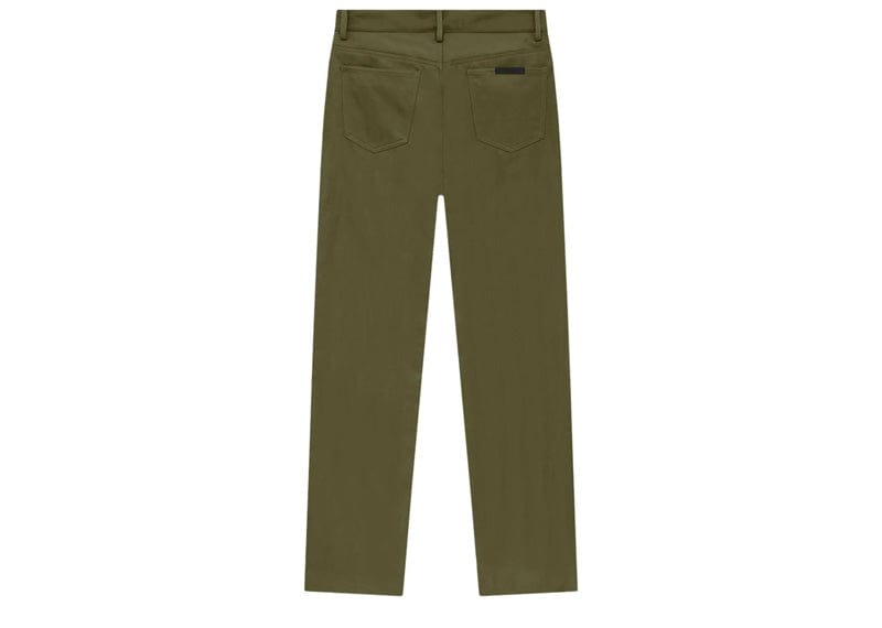 Fear of God Essentials Textured Nylon 5-Pocket Pant Military