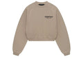 Fear of God Essentials Women's Fleece Cropped Crewneck Desert Sand