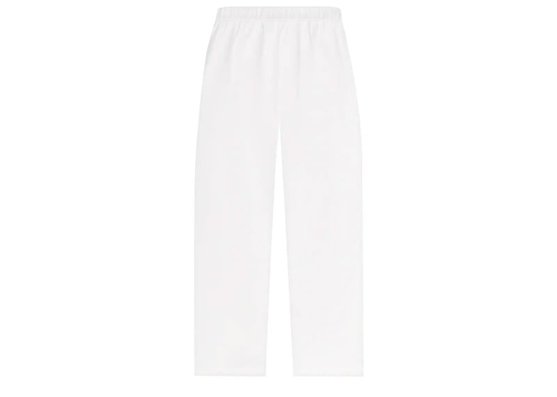 Fear of God Essentials Womens Relaxed Fleece Sweatpant Cloud White