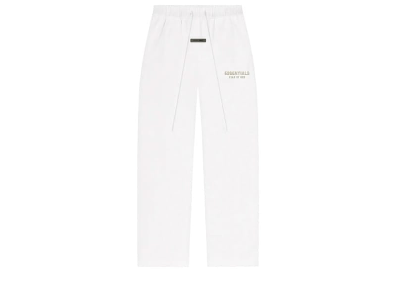 Fear of God Essentials Womens Relaxed Fleece Sweatpant Cloud White
