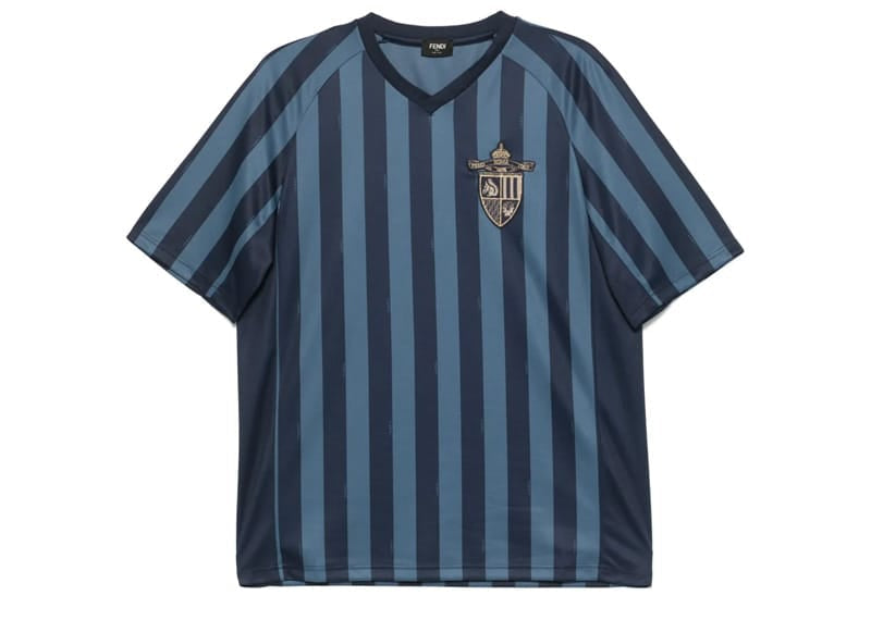 Fendi Blue Navy Poly Tee