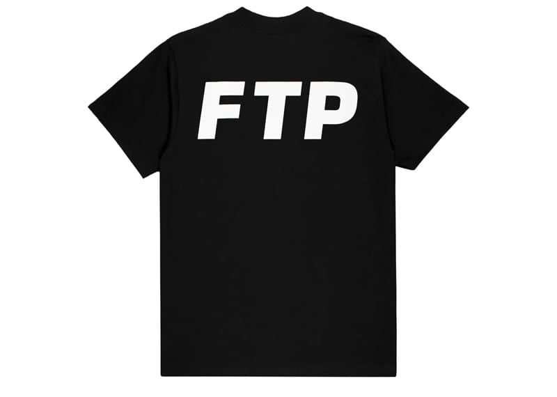 FTP Flocked Logo Tee Black