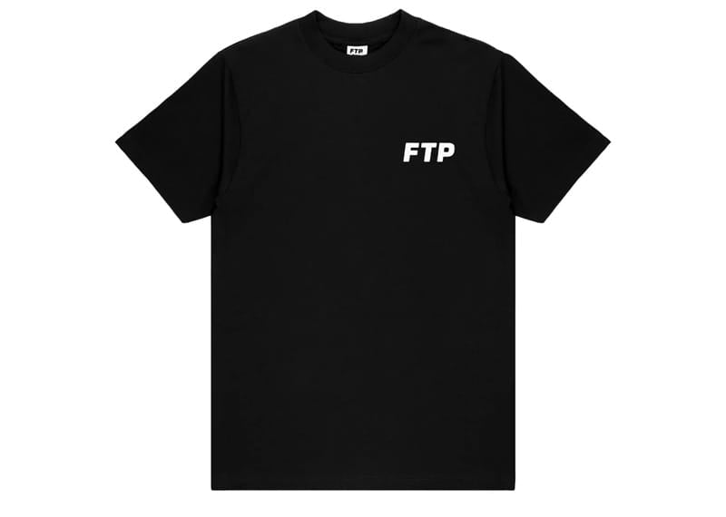FTP Flocked Logo Tee Black