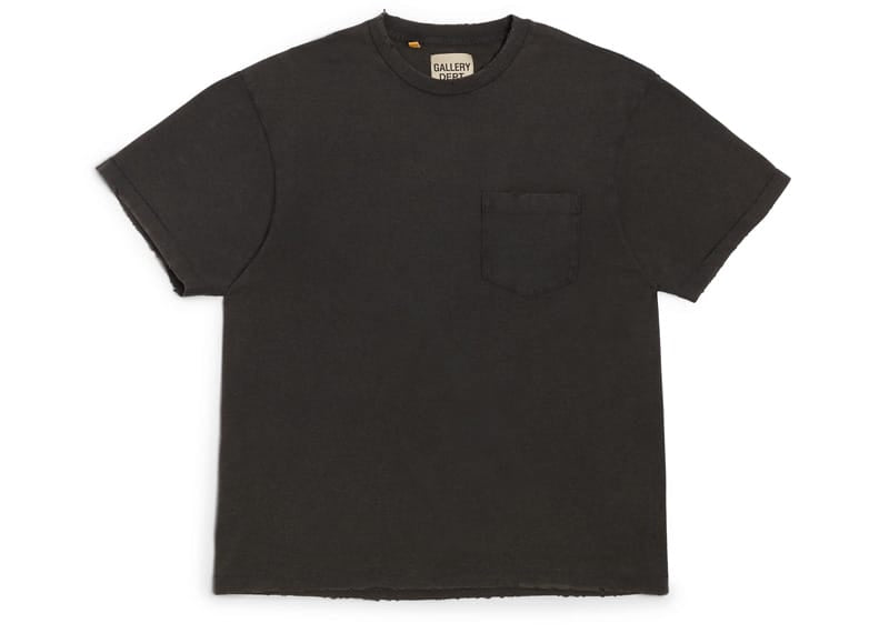 Gallery Dept. Plain Vintage Pocket T-shirt Black