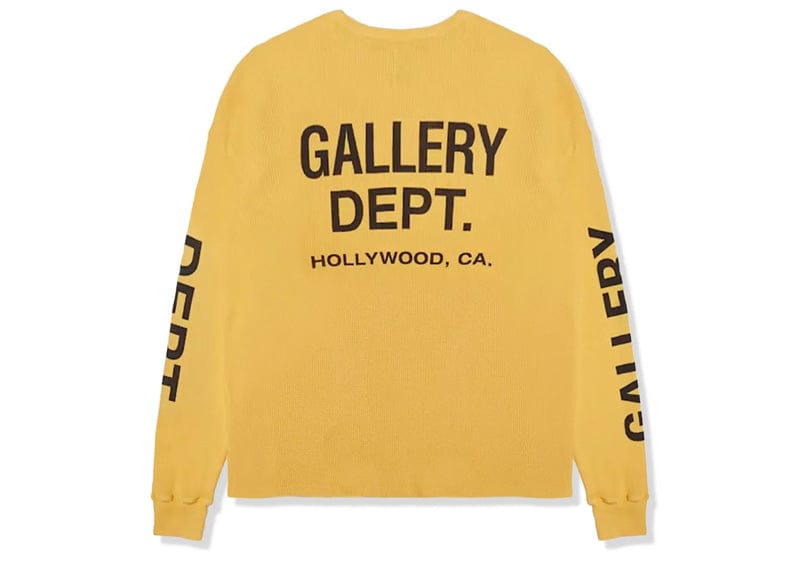 Gallery Dept. Thermal L/S T-Shirt Yellow