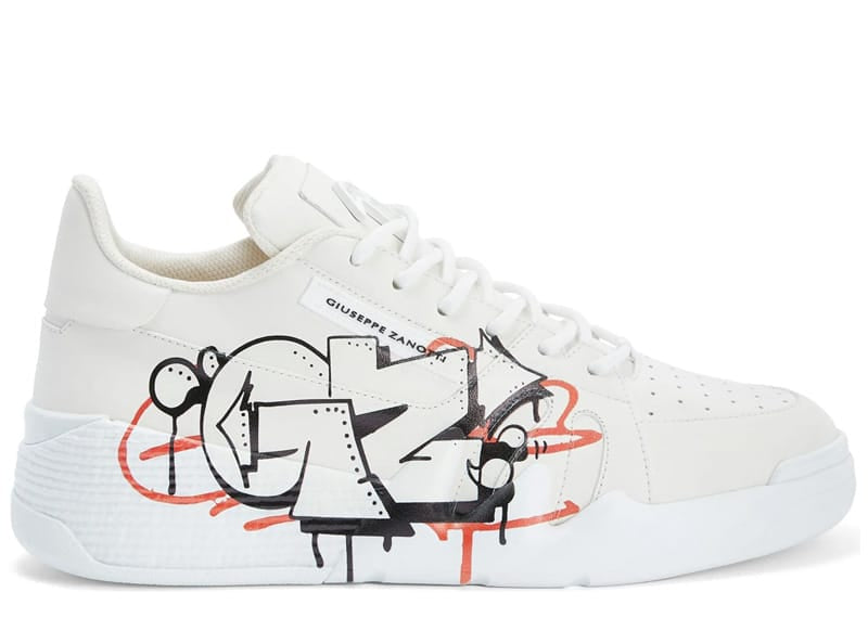 Giuseppe Zanotti Talon Graphic Print Sneakers White