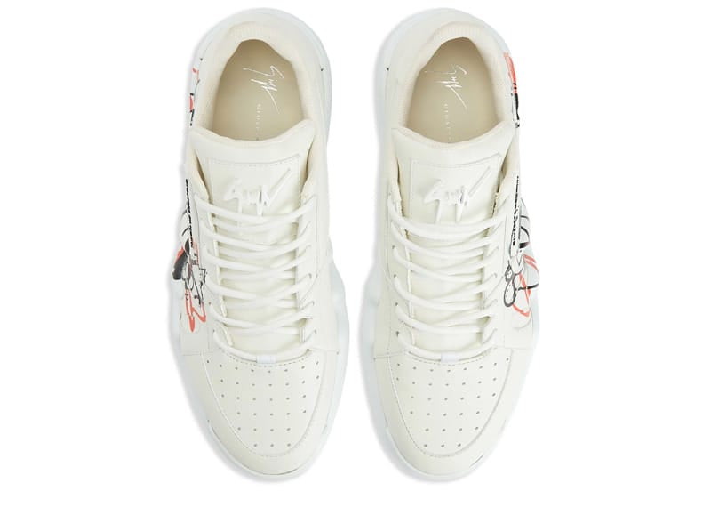 Giuseppe Zanotti Talon Graphic Print Sneakers White