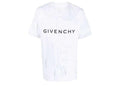 Givenchy 2 Layers Oversized Fit Hole T-Shirt White