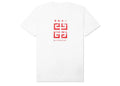 Givenchy 4G Stamp Logo T-Shirt White/Red