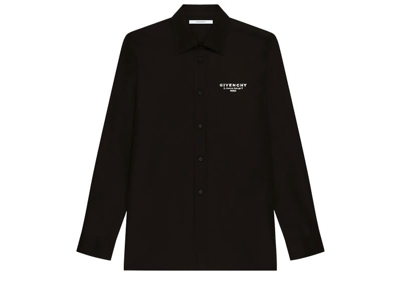 Givenchy Long Sleeve Shirt Logo Black