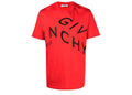 Givenchy Refracted Embroidered Logo Oversized T-Shirt Red