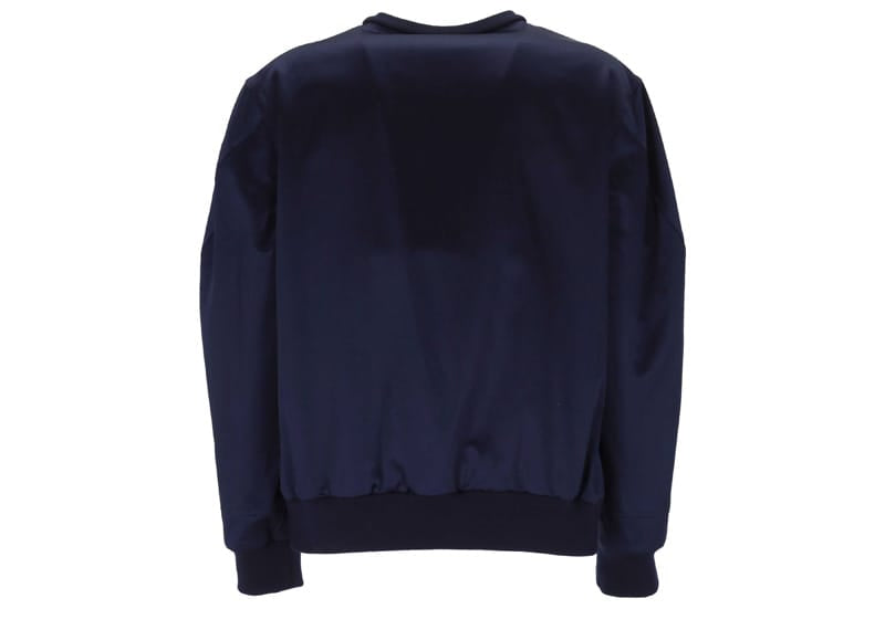 Givenchy Satin Sweater Logo Navy