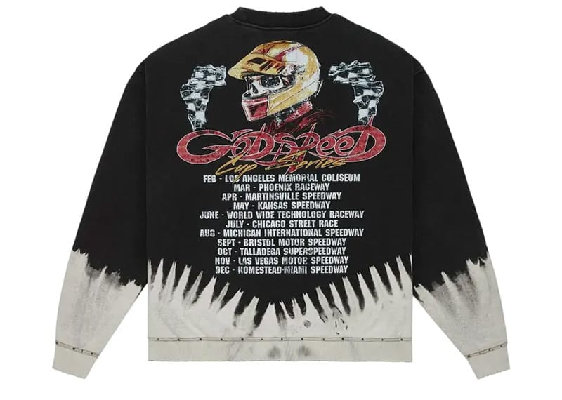 Godspeed F.T.W LS T-shirt Black Bleached Wash