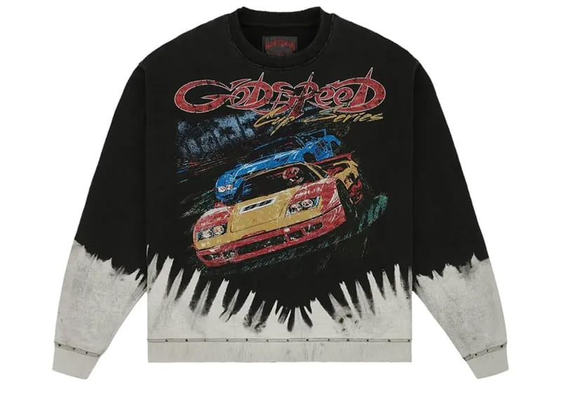Godspeed F.T.W LS T-shirt Black Bleached Wash