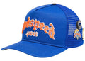 Godspeed Forever Trucker Hat Blue Orange