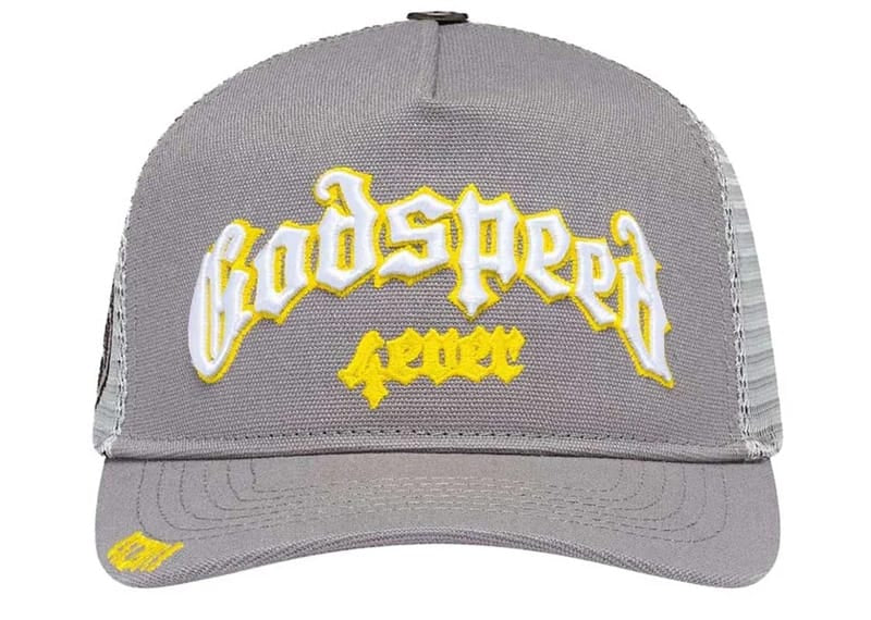 Godspeed Forever Trucker Hat Grey/Yellow