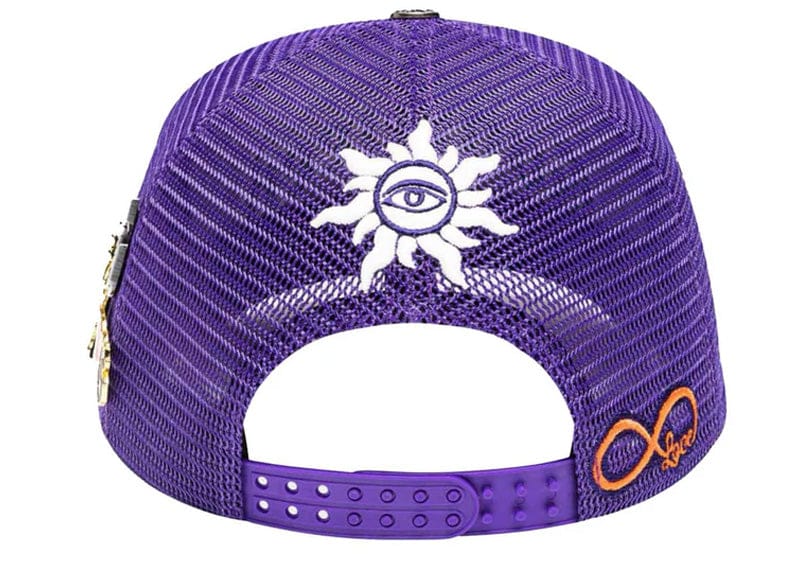 Godspeed Forever Trucker Hat Purple Green