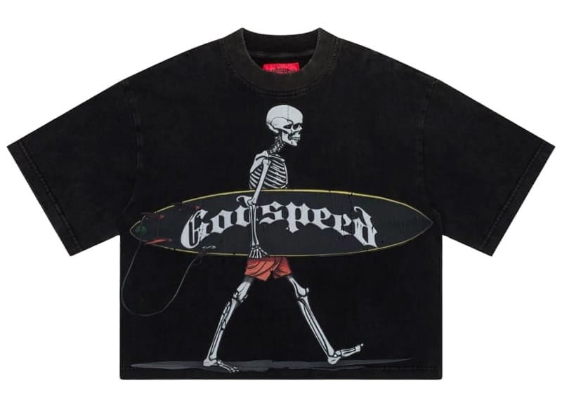 Godspeed Surf Day T-shirt Black Wash