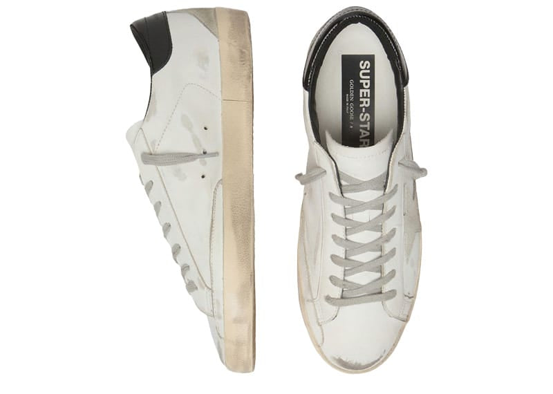 Golden Goose Super-Star Classic Leather Upper/Suede Star/Spur Shiny Heel White/Black