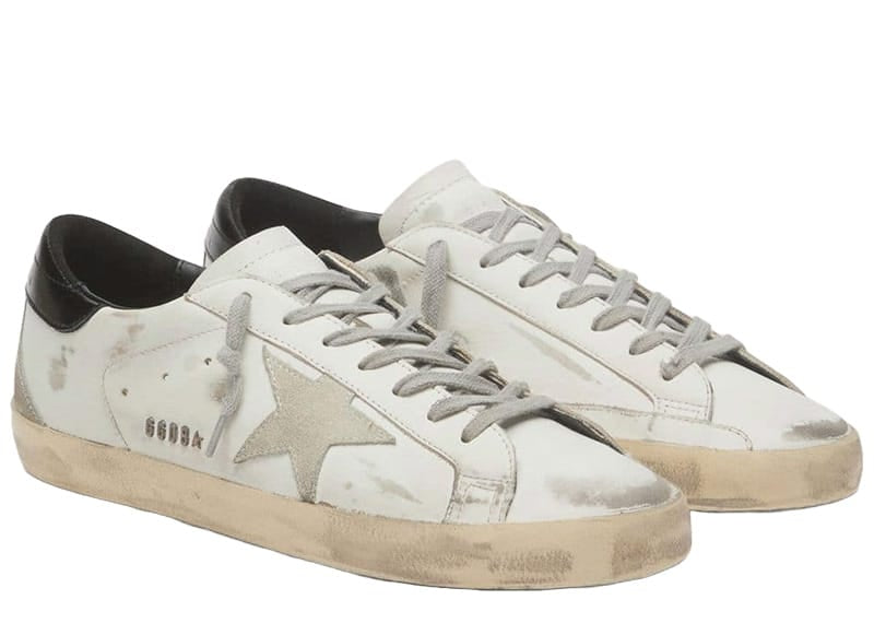 Golden Goose Super-Star Classic Leather Upper/Suede Star/Spur Shiny Heel White/Black