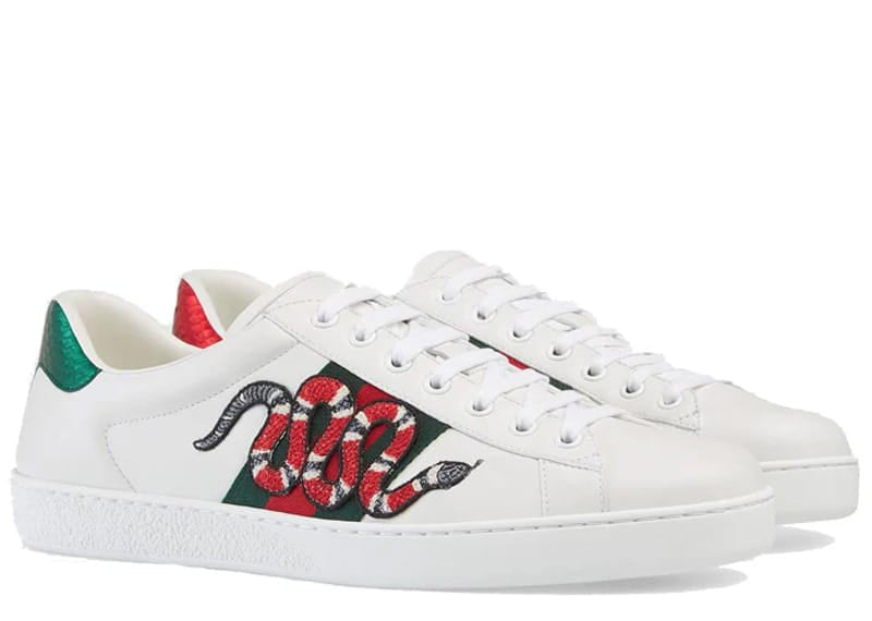 Gucci Ace Embroidered Snake
