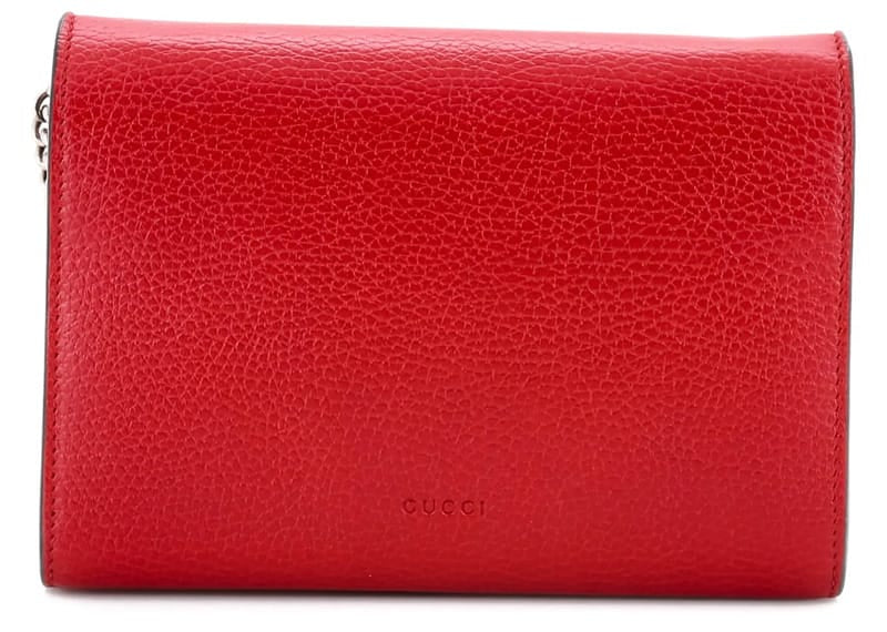 Gucci Dionysus Chain Wallet Red Leather