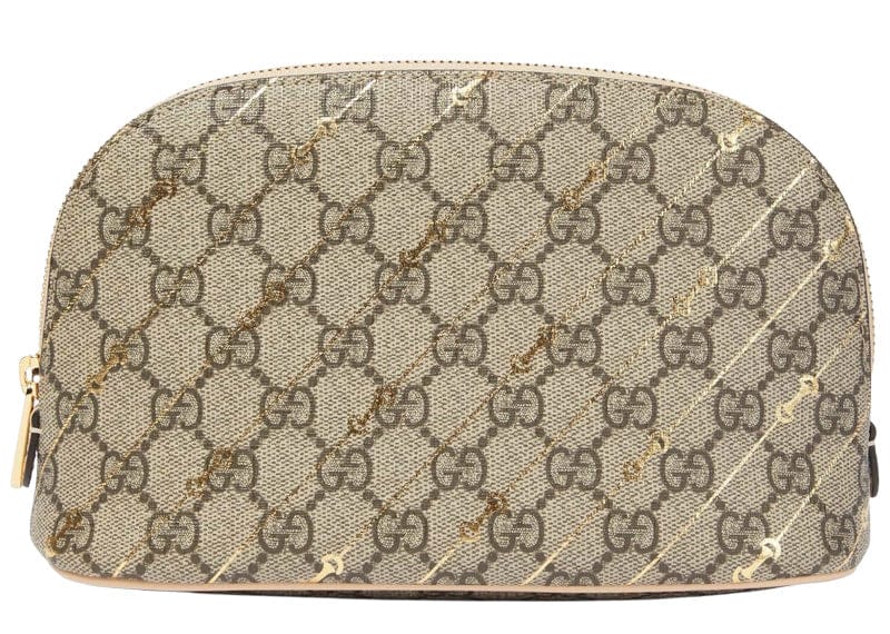 Gucci GG Horsebit Canvas Makeup Bag