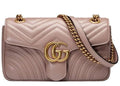 Gucci GG Marmont Shoulder Bag Matelasse Medium Dusty Pink