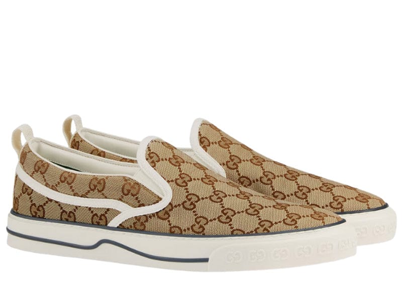 Gucci GG Tennis 1977 Slip-On Sneaker Beige